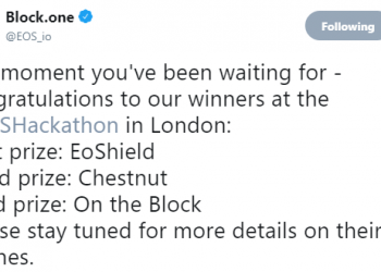 THE WINNERS OF THE 3RD EOS HACKATHON IN LONDON HAVE BEEN ANNOUNCED