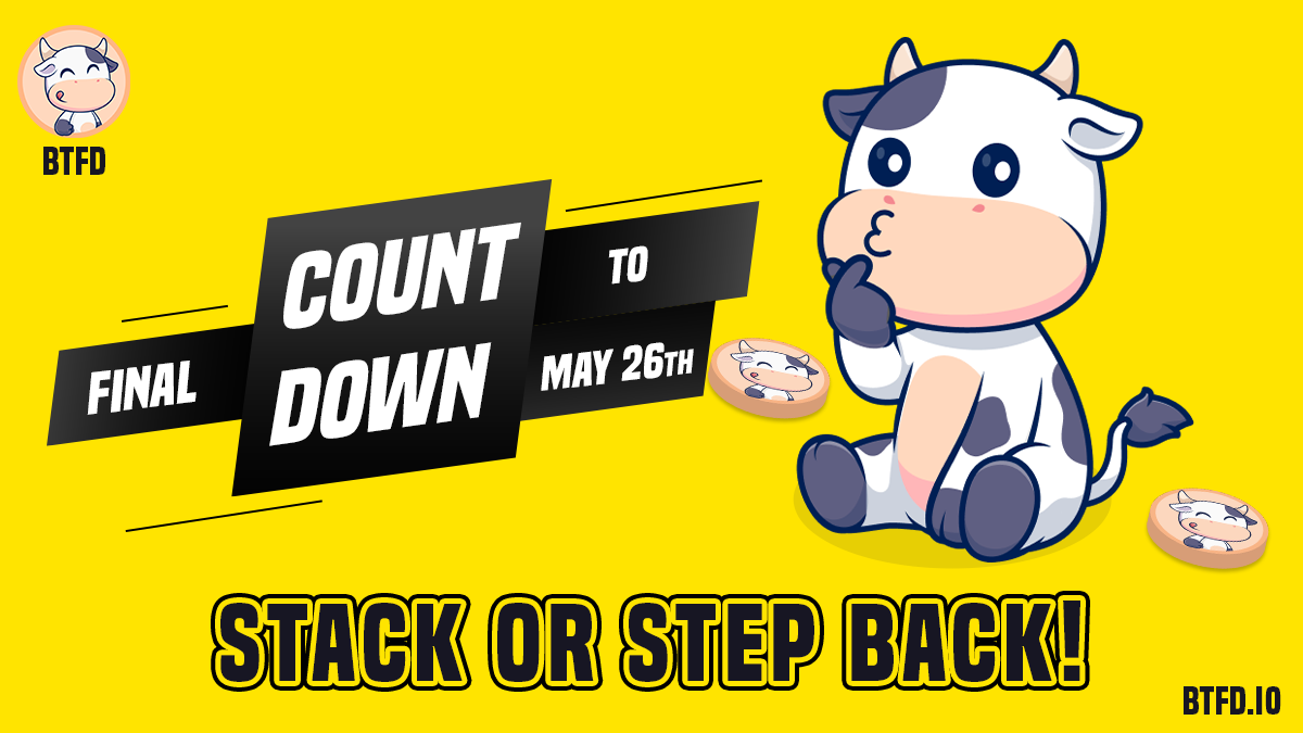 Still Wishing You Bought Floki Inu? BTFD Coin’s $0.0002 Entry, FINAL100 Bonus, and May 26 Deadline Are Screaming ‘Last Chance’