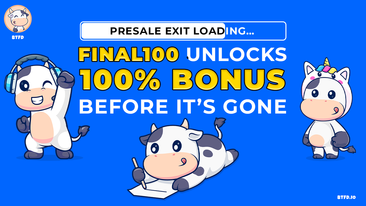 Win Big with BTFD’s Limited FINAL100 Promo: Best New Meme Coins to Join This Month Before PENGU, TOSHI Break Out!