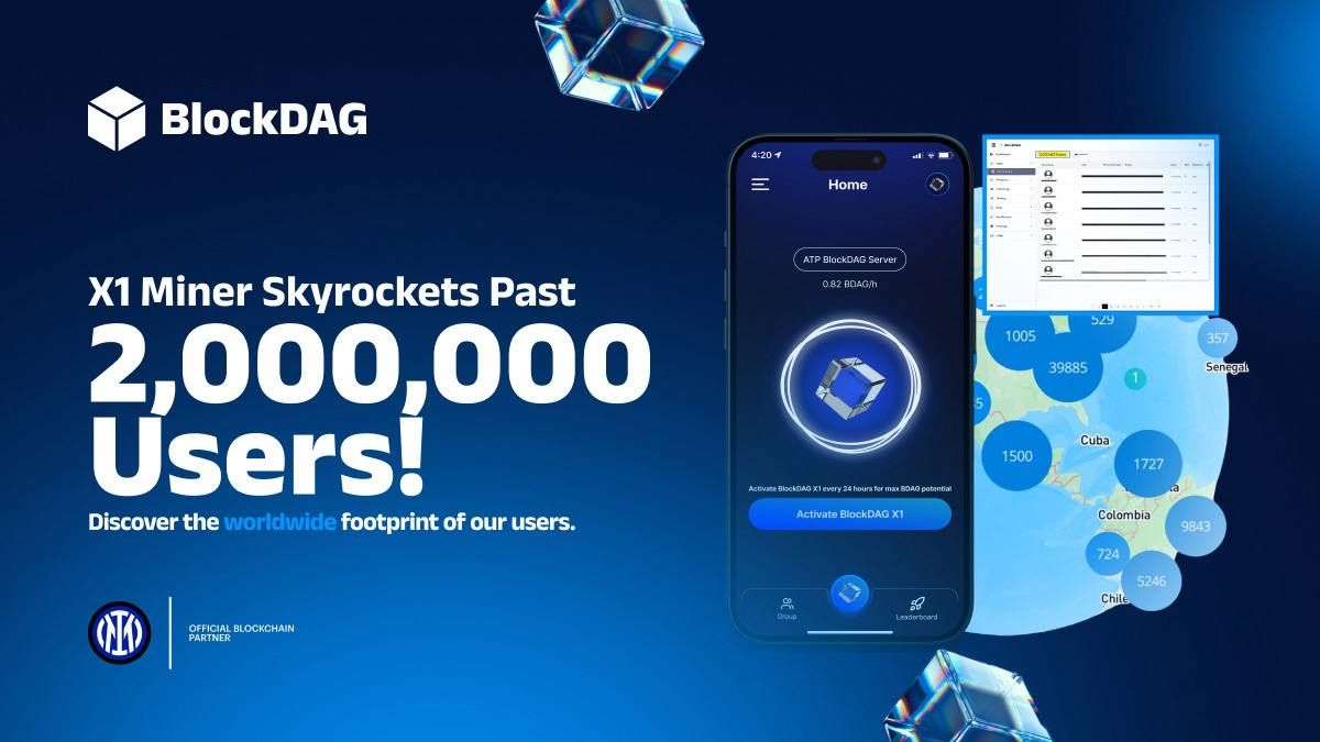 XRP Price Crash Worsens, Tron Targets $0.35 as BlockDAG X1 App Gets 2M Miners