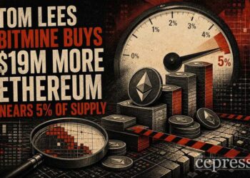 Tom Lee's Bitmine Buys 9M More Ethereum, Nears 5% of Supply Thumbnail