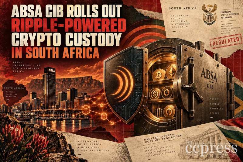 Absa CIB Rolls Out Ripple-Powered Crypto Custody in South Africa