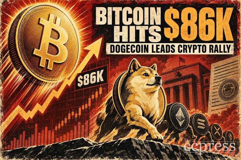 Bitcoin Hits $86K as Dogecoin Leads Crypto Rally