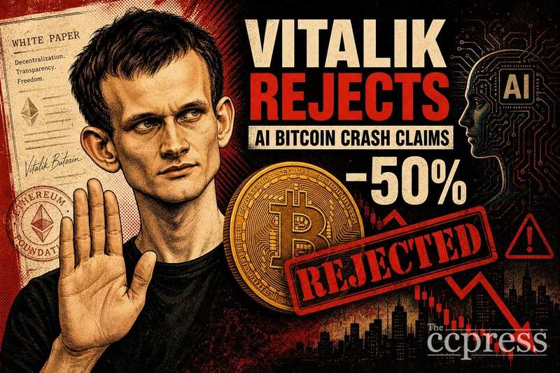 Vitalik Buterin Rejects AI Bitcoin Crash Claims of 50%
