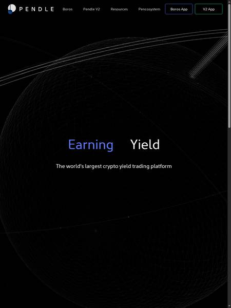 Pendle Tablet Interface