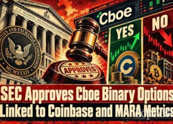 SEC Approves Cboe Binary Options Linked to Coinbase and MARA Metrics Thumbnail